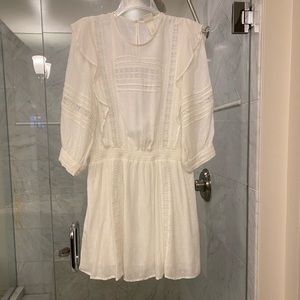 White dress with lace detail